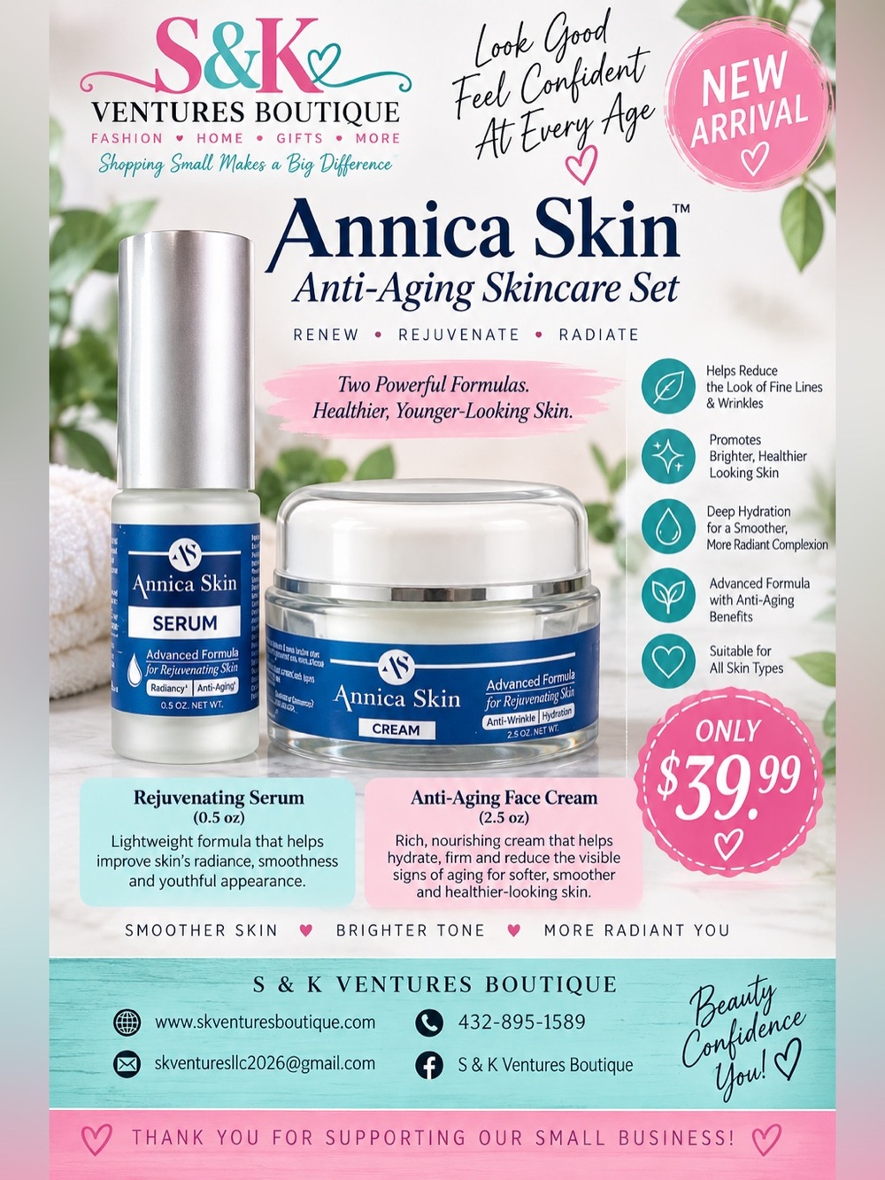 Annica Skin Rejuvenating Anti-Aging Skincare Duo